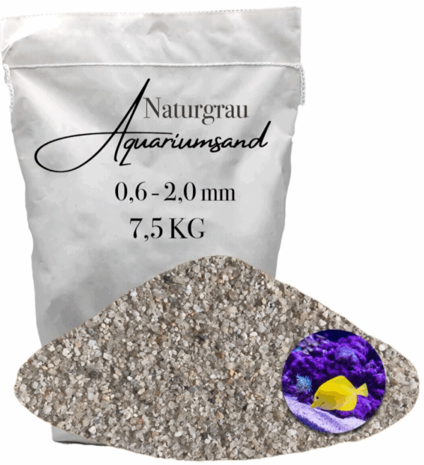 Aquariumsand Aquariumkies 06 20mm Aquariensand Aquarienkies Bodengrund grau 145903810657