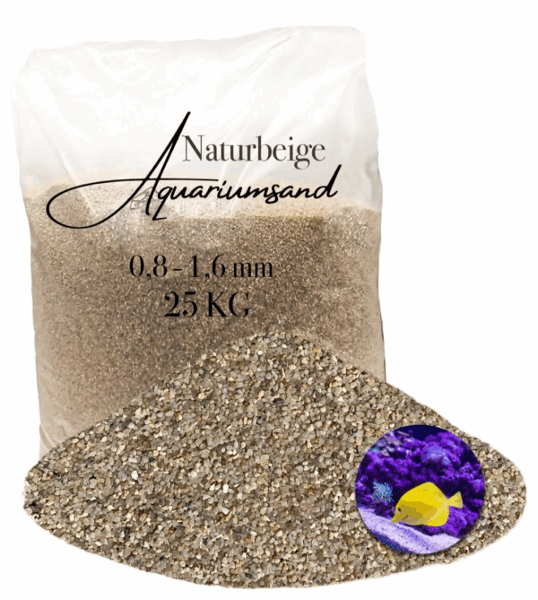 Aquariumsand Aquariumkies Aquariensand 25kg Aquarienkies Bodengrund Natursand 145653290727