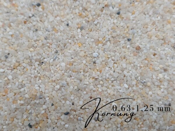 Aquariumsand weiss 25kg Aquariensand Aquarienkies Aquariumkies 063 125 mm Sand 145625727747 2