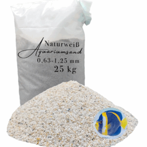 Aquariumsand weiss 25kg Aquariensand Aquarienkies Aquariumkies 063 125 mm Sand 145625727747