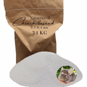 Chinchillasand weiss Badesand Staubbad Hamster Maeuse Ratten fein Fellpflege 24 kg 146399930737