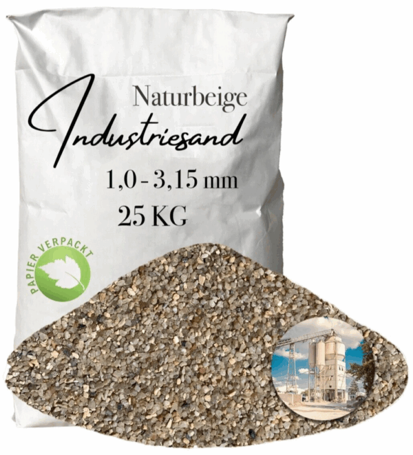 Industriesand Kunstharz Einstreuung 25 kg beiger Quarzsand Fuellsand 10 315mm 145821221637