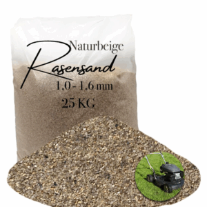 Rasensand Gartensand 25 kg Quarzsand für Rasenerde Bodenverbesserung 1,0-1,6 mm