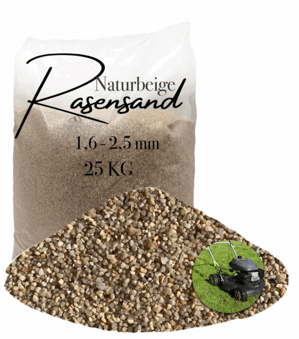 Rasensand Gartensand 25 kg Quarzsand fuer Rasenerde Bodenverbesserung 145647159907