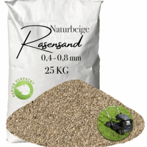 Rasensand Gartensand 25 kg Quarzsand für Rasenerde Bodenverbesserung Papiersack