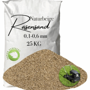 Rasensand Gartensand 25 kg Quarzsand für Rasenerde Bodenverbesserung Papiersack