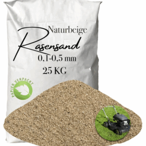Rasensand Gartensand 25 kg Quarzsand für Rasenerde Bodenverbesserung Papiersack