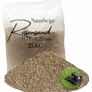 Rasensand Gartensand 25 kg Quarzsand für Rasenerde Bodenverbesserung Plastiksack