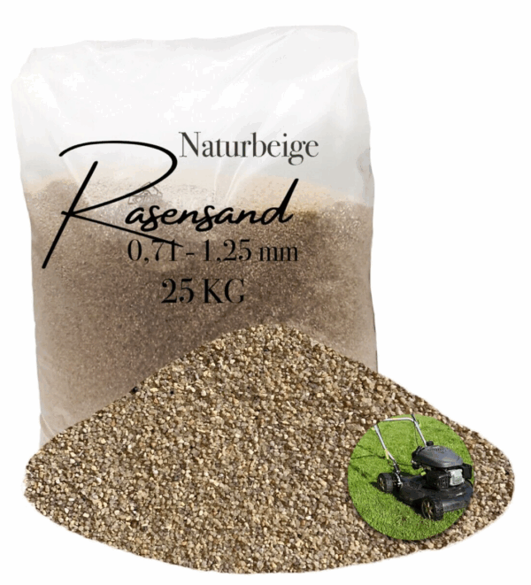 Rasensand Gartensand 25 kg Quarzsand fuer Rasenerde Bodenverbesserung Plastiksack 145647141537