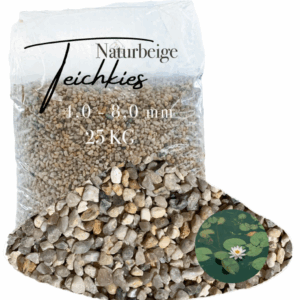 Teichkies 25kg 4 8 mm keimfrei Uferzone Unterbau Quelle Garten Teich Bachlauf 146600542057