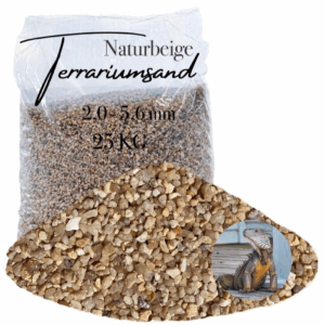 Terrariensand Terrariumsand Sand 25kg 20 56mm Bodengrund naturbeige grabfaehig 145719881517