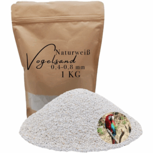 Vogelsand 04 08mm weiss 1kg keimfrei ohne Zusatzstoffe wie Anis und Grit 146399930777