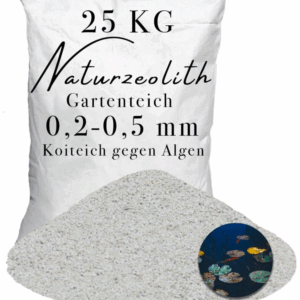 Zeolith für Garten Teich 0,2-0,5 mm Wasserverbesserer Teichpflege Teichfilter