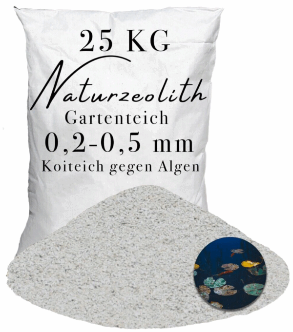 Zeolith fuer Garten Teich 02 05 mm Wasserverbesserer Teichpflege Teichfilter 145739172187