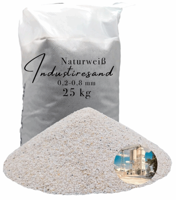 weisser Fuellsand Sand Industriesand Einstreuung 25kg Kristall Quarzsand Kunstharz 145723197517