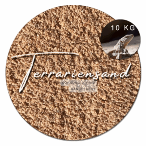10 kg grabfähiger Terrariumsand Terrariensand terrakotta Bodengrund handfeucht