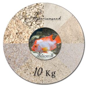 10kg naturweisser Aquariumsand Aquariumkies Aquariensand Aquarienkies Bodengrund 145144422528