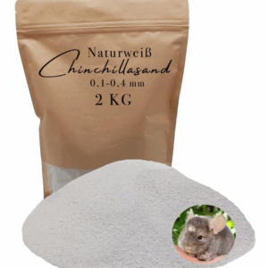 2 kg Chinchillasand weiß Badesand Staubbad Hamster Mäuse Ratten fein Fellpflege