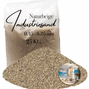 25 kg beiger Quarzsand Industriesand Kunstharz Einstreuung Füllsand 0,45-0,85mm