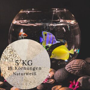 5 kg naturweisser Aquariumsand Aquariumkies Aquariensand Aquarienkies Bodengrund 145175153728