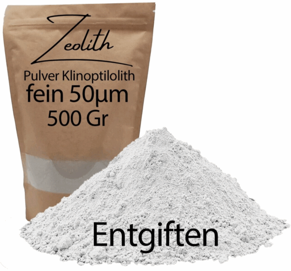 500gr Naturzeolith Klinoptilolith hochfein 50m Pulver Vulkanmineral entgiften 145844308078