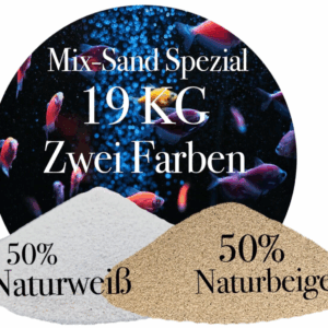 Aquariumsand 19 KG Mix Sand Beige Weiss 02 07 mm Aquariensand Bodengrund 146399930818