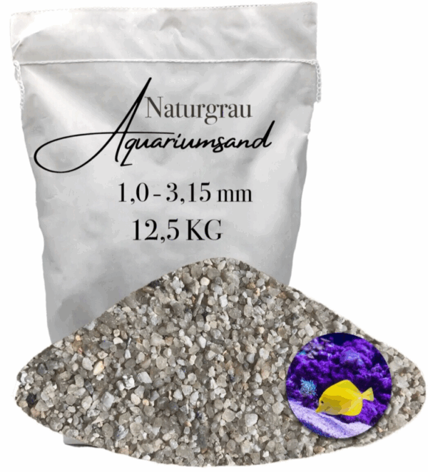 Aquariumsand Aquariumkies 10 315 mm Aquariensand Aquarienkies Bodengrund grau 145905415578