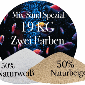 Aquariumsand Mix 19 KG Sand Beige Weiss 01 03 mm Aquariensand Bodengrund 146399930788