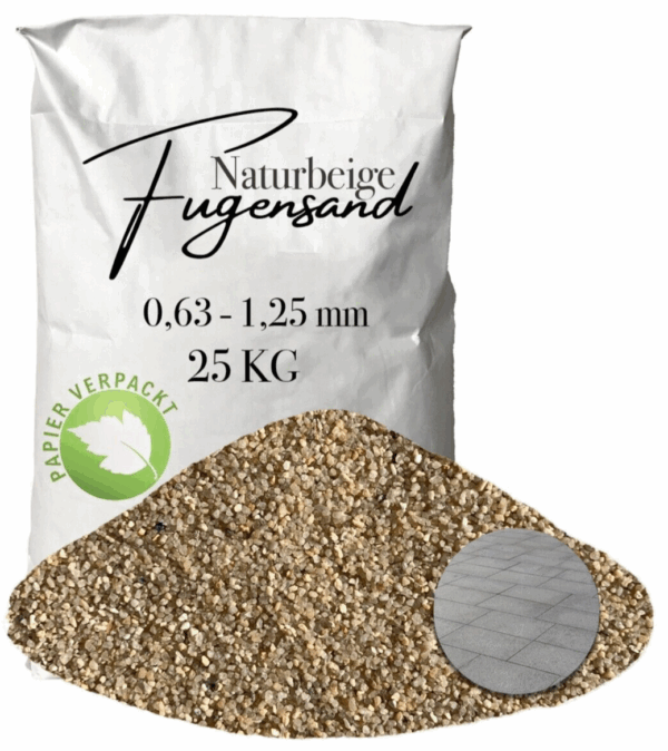 Einkehrsand Fugensand 063 125 mm Pflasterfugensand Terrasse Pflaster verfugen 145816662788