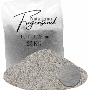 Fugensand grau fein 0,71-1,25 mm Pflasterfugensand Terrasse Pflaster verfugen