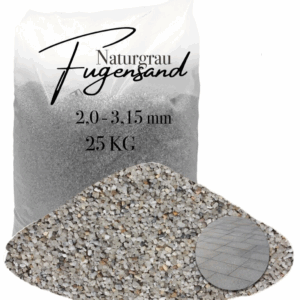 Fugensand grau fein 2,0-3,15 mm Pflasterfugensand Terrasse Pflaster verfugen