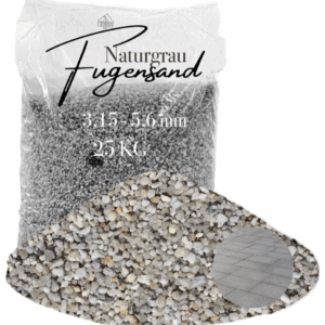 Fugensand grau fein 3,15-5,6 mm Pflasterfugensand Terrasse Pflaster verfugen