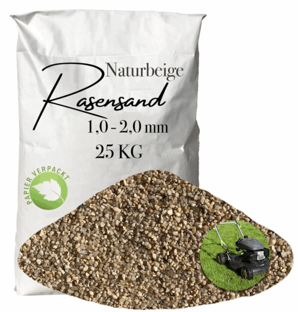 Rasensand Gartensand 25 kg Quarzsand fuer Rasenerde Bodenverbesserung 10 20 mm 145765811958