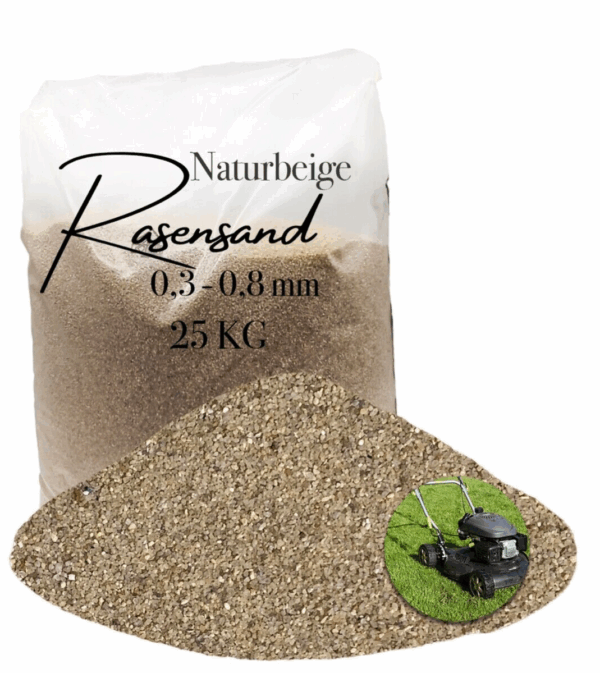 Rasensand Gartensand 25 kg Quarzsand fuer Rasenerde Bodenverbesserung Plastiksack 145647117238