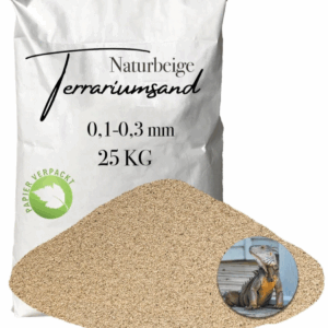 Terrariensand Terrariumsand 25 kg naturbeige 01 03mm Bodengrund grabfaehig Sand 145823244678