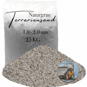 Terrariensand Terrariumsand Bodengrund grabfaehig Sand 25kg 10 20mm hellgrau 145840355588