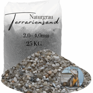 Terrariensand Terrariumsand Bodengrund grabfaehig Sand 25kg 20 40mm hellgrau 145840362908