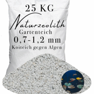 Zeolith für Garten Teich 0,7-1,2 mm Wasserverbesserer Teichpflege Teichfilter