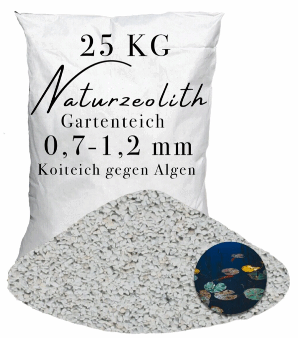 Zeolith fuer Garten Teich 07 12 mm Wasserverbesserer Teichpflege Teichfilter 145739195338