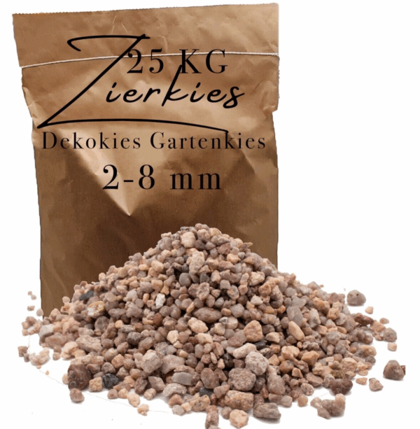 Zierkies 25 kg Quarzkies Buntkies Teich Pflanzenkies Garten Wegekies Traufenkies 145689092638