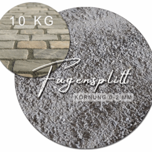 10kg Fugensplitt 0-2 Fugensand grau Einkehrsand für Pflasterfugen unkrauthemmend