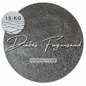 15 kg Diabas Fugensand Splitt grau Einkehrsand für Pflasterfugen unkrauthemmend