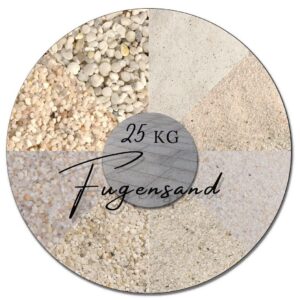25kg Fugensand weiß in vielen Körnungen Quarzsand Einkehrsand unkrauthemmend