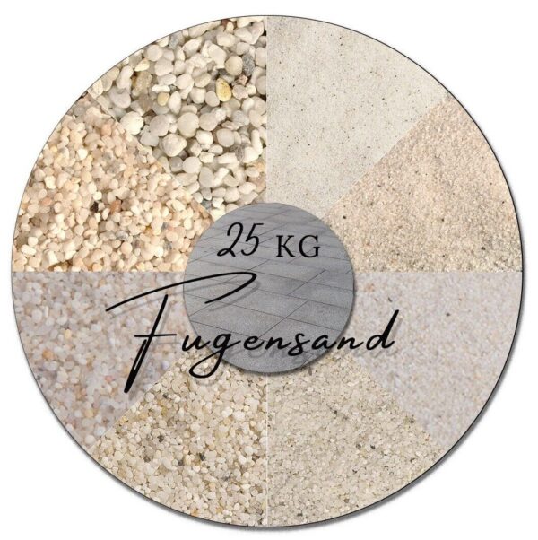 25kg Fugensand weiss in vielen Koernungen Quarzsand Einkehrsand unkrauthemmend 145154400699