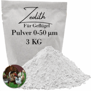 3000g Zeolith fuer Huehner Gefluegel Pulver 50m Vulkanmineral entgiften 100 rein 145841915629