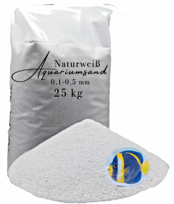 Aquarium sand weiss 25kg Aquariensand Aquarienkies Aquariumkies Bodengrund Sand 145622093519