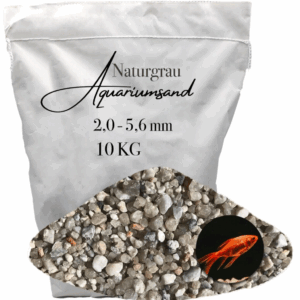 Aquariumsand 10KG Aquariumkies 2,0-5,6 mm Aquarienkies Bodengrund grau Quarzsand