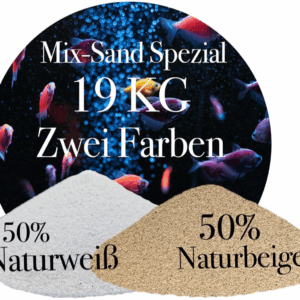 Aquariumsand 19 KG Mix Sand Beige Weiss 01 04 mm Aquariensand Bodengrund 146399930799