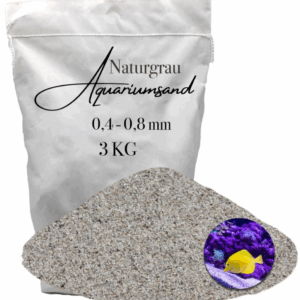 Aquariumsand Aquariumkies 0,4-0,8mm Aquariensand Aquarienkies Bodengrund grau