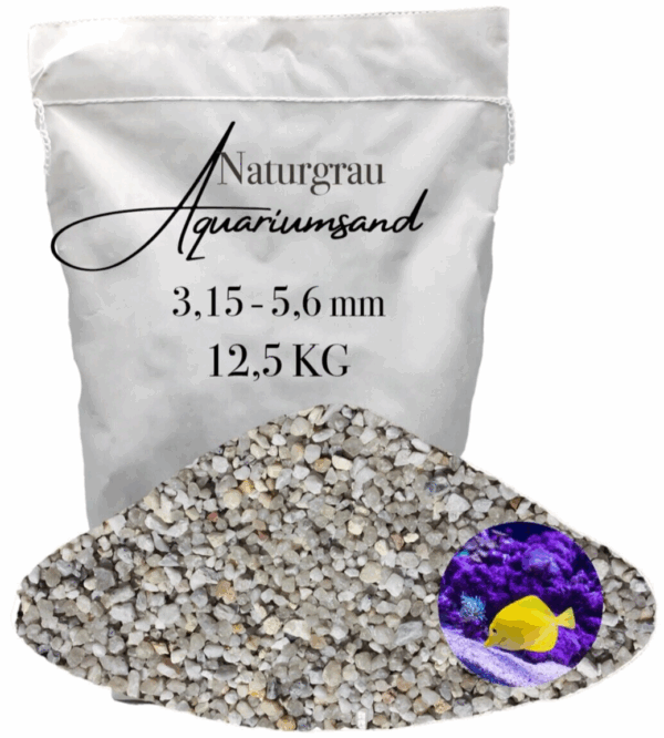 Aquariumsand Aquariumkies 315 56 mm Aquariensand Aquarienkies Bodengrund grau 145905393269